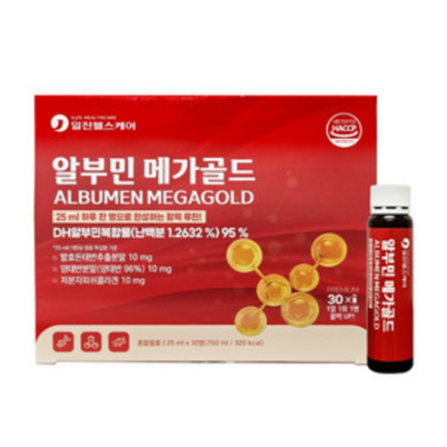 일진헬스케어 마시는 알부민 메가골드 고함량 최신제조 30병