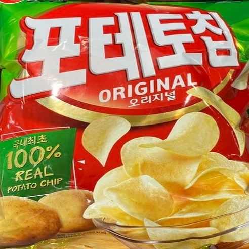 농심 포테토칩 오리지널 감자칩, 390g, 3개