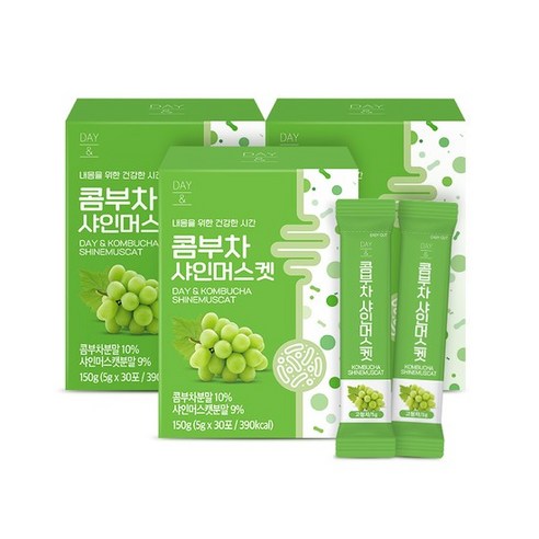 데이앤 콤부차 샤인머스켓 5g 30개입 3개(총90개), 150g, 3개