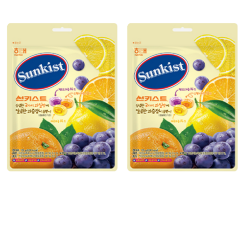 해태제과 썬키스트 캔디 125g 신제품