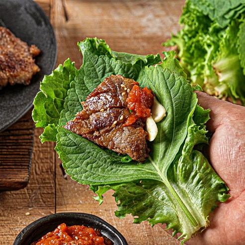 한땀푸드 수제 돼지갈비 양념 목살구이 지퍼파우치