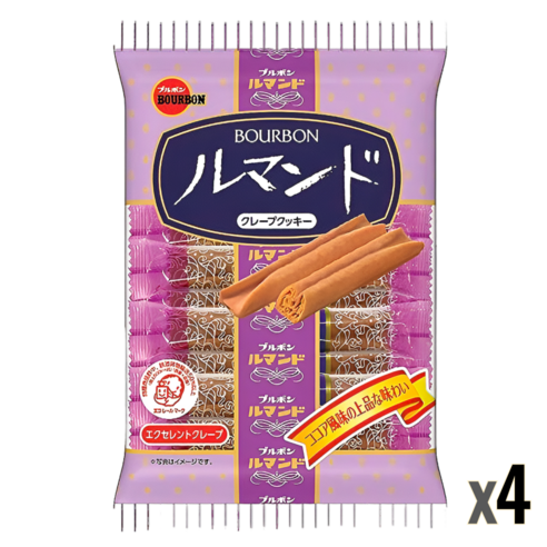 일본 부르봉 루만도 쿠키 12개입 크레페 막대과자