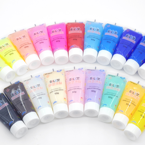 데코덴 생크림 접착제 데코크림 휴대폰 케이스꾸미기 펄 글리터 50g, C0045. 펄보라