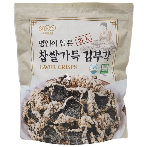오희숙전통부각 명인이 만든 찹쌀 가득 김부각 240g