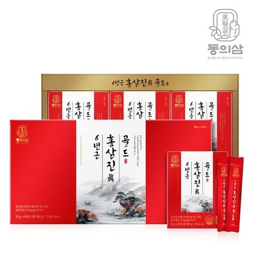 동의삼 6년근 홍삼진 골드, 귀한 분께 드리는 정성 가득 건강 선물