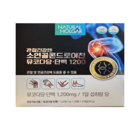 관절건강엔 소연골 콘드로이친 뮤코다당. 단백 1200 네추럴올가 관절 연골 건강