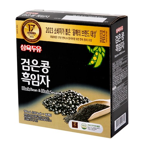 삼육두유 검은콩흑임자, 16개, 190ml