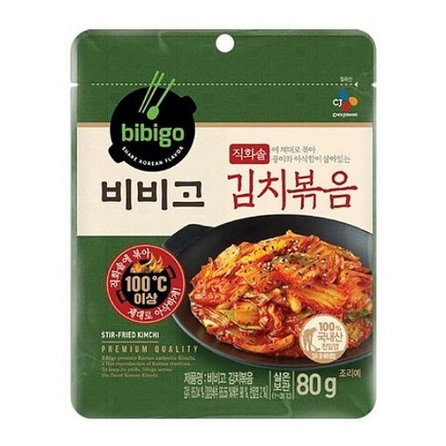 (무료배송) 비비고 김치볶음 80g, 80g, 7개