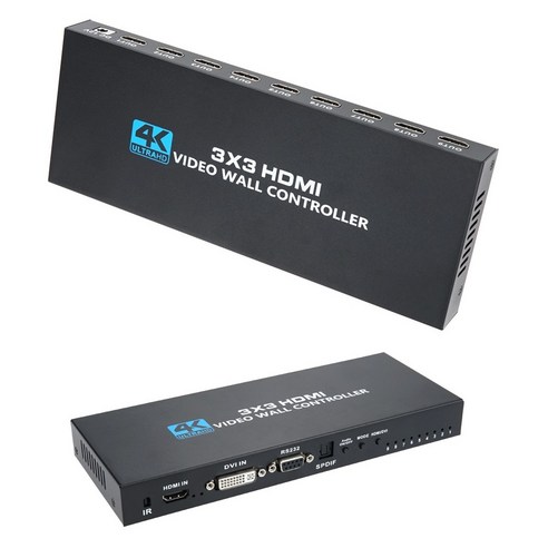 HDMI 비디오월 9채널 멀티 뷰어 3x3 4K OU554