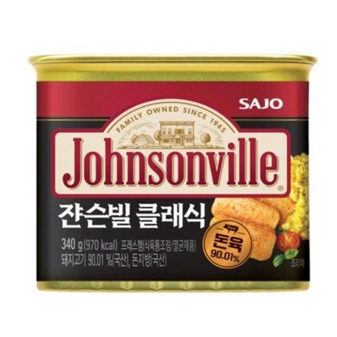 국내산 돼지고기로 만든 쟌슨빌 클래식, 340g, 2개