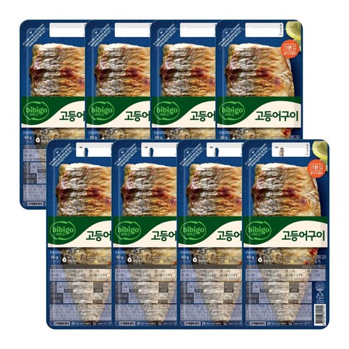 비비고 고등어구이, 60g, 8개