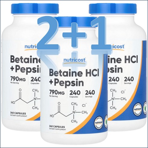 뉴트리코스트 베타인 HCI + 펩신 790mg 240회분