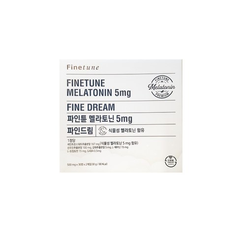 파인튠 멜라토닌 5mg 파인드림, 식물성 멜라토닌 함유