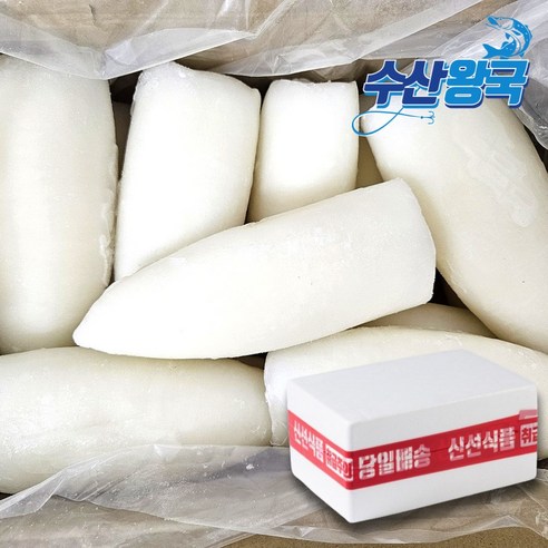 수산왕국 갑오징어롤 동체 몸살 벌크 대용량, 1개, 4kg