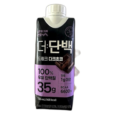 더단백 드링크 다크초코, 330ml, 12개