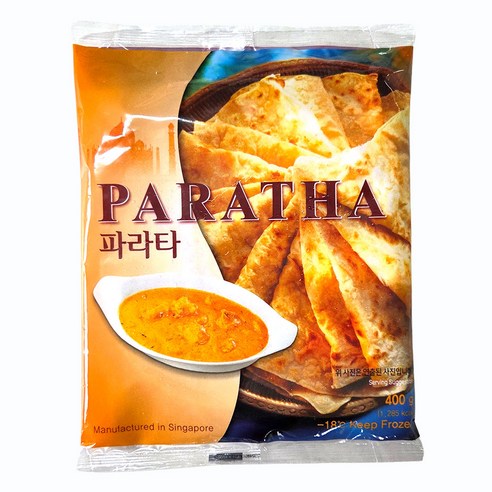 새마원 냉동 정통 인도빵 파라타 400g 패스트리 페스츄리 난 전병 피자 또띠아
