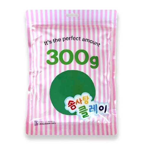 KC인증 솜사탕클레이, 1개, 300g, 초록
