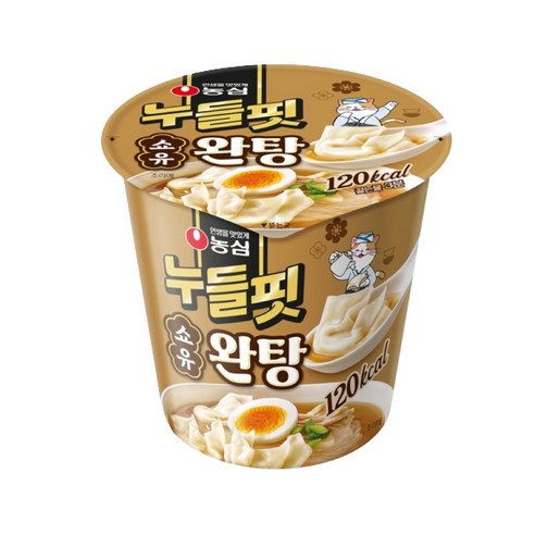 농심 누들핏 쇼유완탕 소컵 30g, 3개