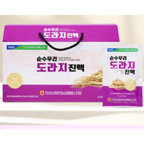 아우릭스 국내산 도라지청 배도라지진액 선물세트, 70ml, 30개