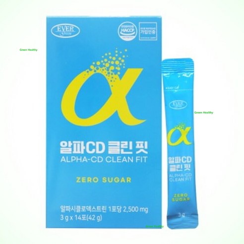 알파CD 클린핏 3gx14포 뿌려먹는 제로슈가, 14개, 14정