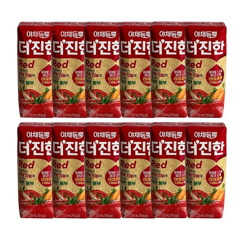 야채듬뿍 더진한 레드주스 토마토당근주스