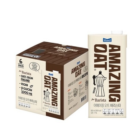 매일유업 어메이징 오트 바리스타 950ml 10팩, 950ml, 6개