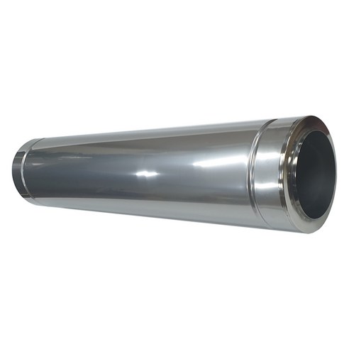 스토브에이드 150mm 이중관(단열)1M / 스텐연통 두께0.5mm 화목난로 펠렛 보일러 연도