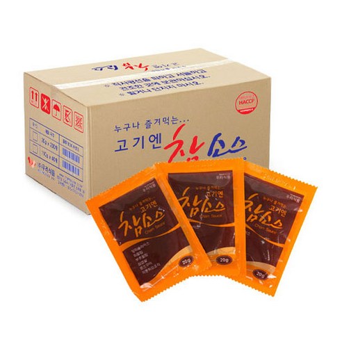고기엔 참소스 20g 300g 800g .21kg 박스 모음전, 20g, 50매