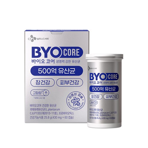 BYO 코어 건강한 생유산균 500억, 1개, 60정