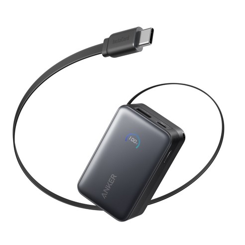 앤커 나노 파워뱅크 10000mAh 45W 보조배터리 (C타입 케이블 일체형)