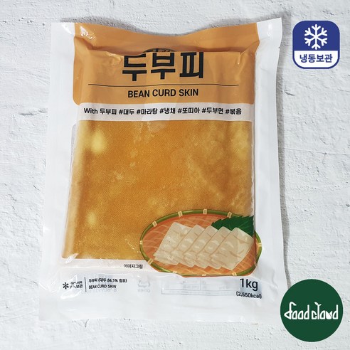 냉동 두부피 면두부 마라탕 두부포 포두부 두부면 마라샹궈 사리, 1kg, 1개