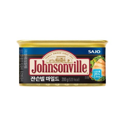 (중복삭제)쟌슨빌 마일드 햄통조림, 200g, 2개