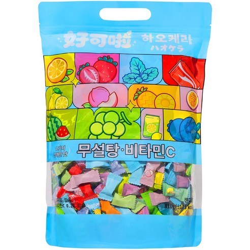 하오케라 무설탕 비타민C 제로슈거 캔디, 1개, 810g