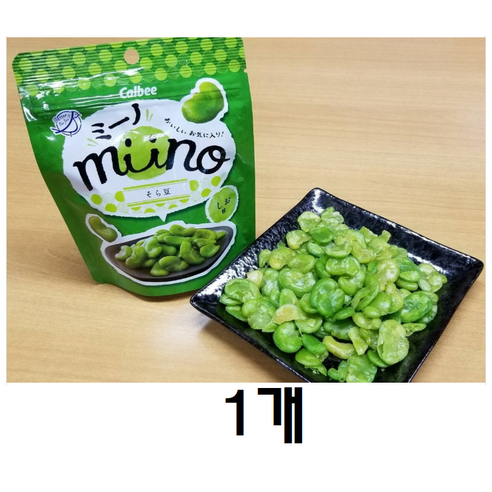 가루비 minno 미노 소라마메 완두콩 소금맛, 1개, 28g