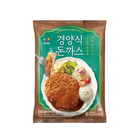 (냉동)[CJ제일제당]경양식돈까스, 1개, 340g