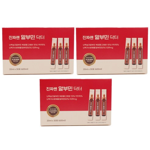 [TV홈쇼핑정품 인포벨]이용식 진짜쎈 알부민 닥터 부모님 건강 고농축 고함량 피로 마시는 알부민 스틱, 90개, 20g