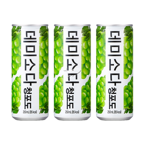 데미소다 청포도 250ml, 250ml, 10개