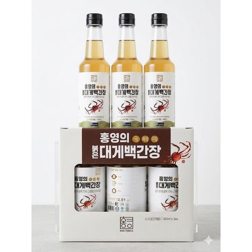 홍영의 붉은대게 백간장 480ml x 3개 만능소스 코스트코