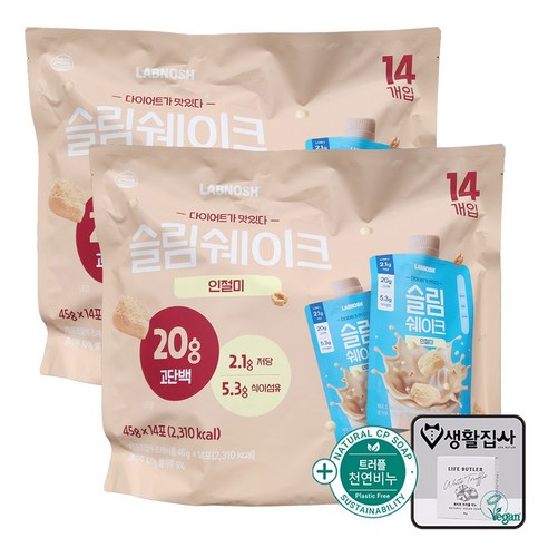 LABNOSH 랩노쉬 슬림쉐이크 인절미맛 + 트러플 천연비누 코스트코