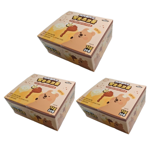 키키쿼카의 땅콩초코롤 (초콜릿과 땅콩크림이 담긴 곡물바), 12g, 60개