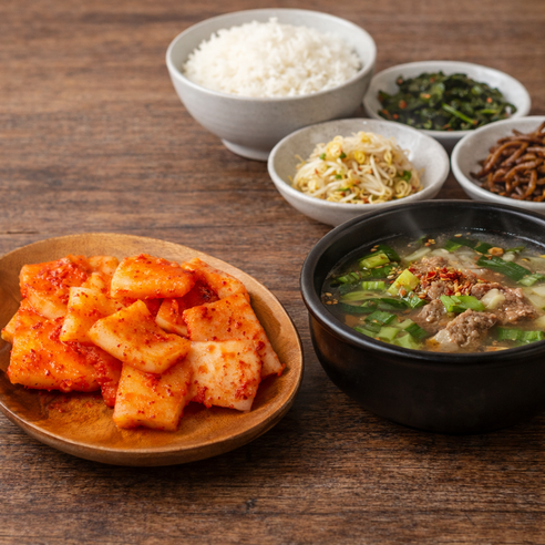[리초이샵] 국내산 전라도 석박지 깍두기 아삭한 무김치, 1개, 2kg