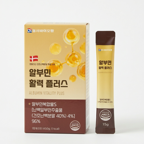 동서바이오팜 고단백 알부민 활력 플러스 케어 피로 회복 영양제 15g 10포, 4개, 150g