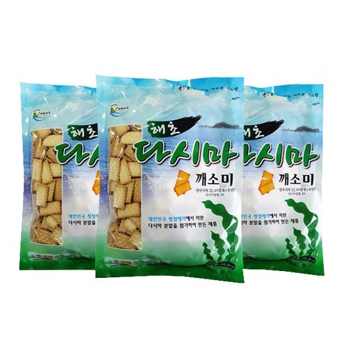 [바다명가]완도명가 다시마건빵 350gx3봉