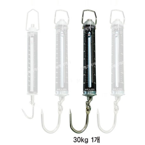 용수철저울 10~50kg 메달림저울 원통형 과학실험재료
