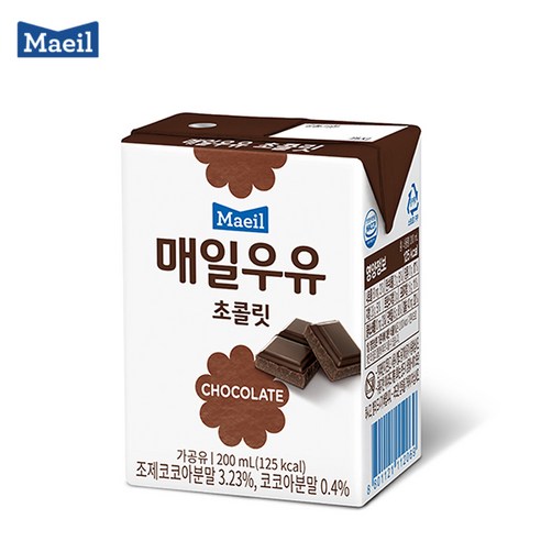 매일우유 멸균 초콜릿 200mlx12팩/초코우유, 200ml, 12개