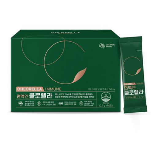 대상웰라이프 면역엔 클로렐라, 2.7g, 60개