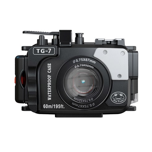 Mcoplus TG 7 수중 다이빙 방수 하우징 카메라 케이스 올림푸스 TG7 카메라용 나사산 인터페이스 67mm 60m 195ft