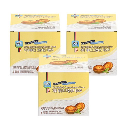 끼리 크림치즈 타르트 베이크 5개입 3box, 3개, 200g
