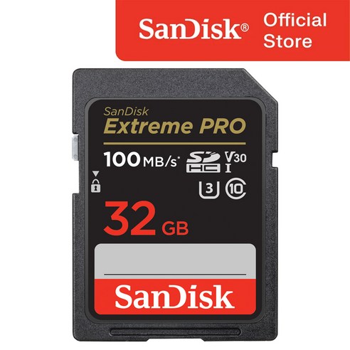 샌디스크코리아 공식인증정품   SD메모리카드 SDHC Extreme Pro 익스트림 프로 UHS-I SDXXO 32GB