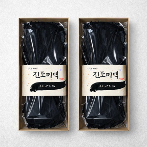 진도명품 귀한 초사리 미역 선물세트, 2박스, 420g